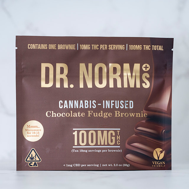 DR NORMS - CHOCOLATE FUDGE BROWNIE - [100MG]