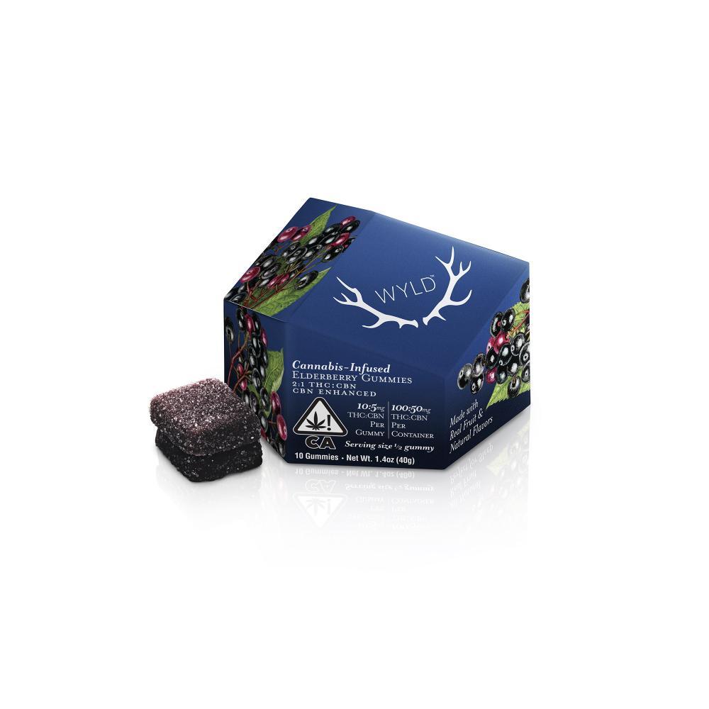 Elderberry 2:1 CBN + Indica Enhanced Gummies | 100mg THC:50mg CBN