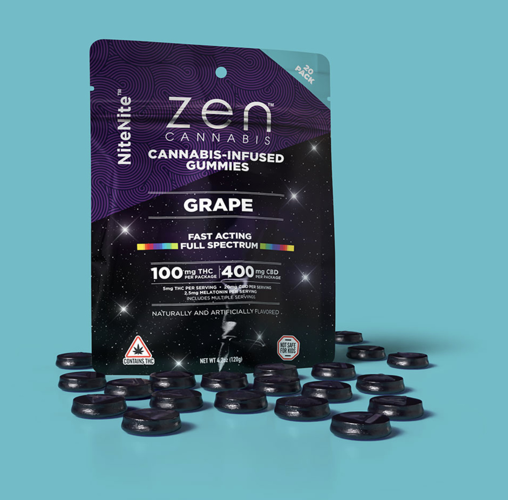 4:1 NiteNite + Melatonin [20pk] (400mg CBD/100mg THC)