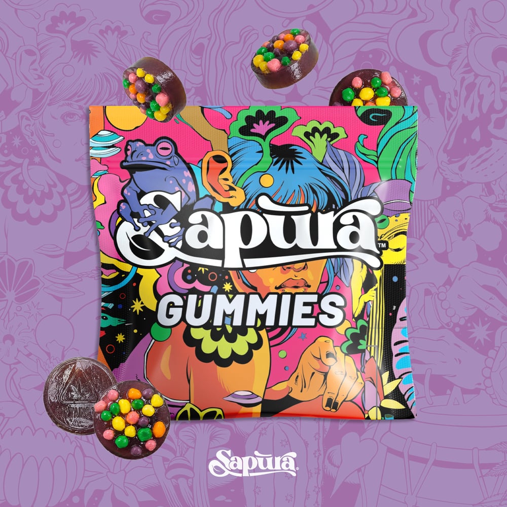 Sapura - Grape Crunch Gummies (100mg 20pk) product photo