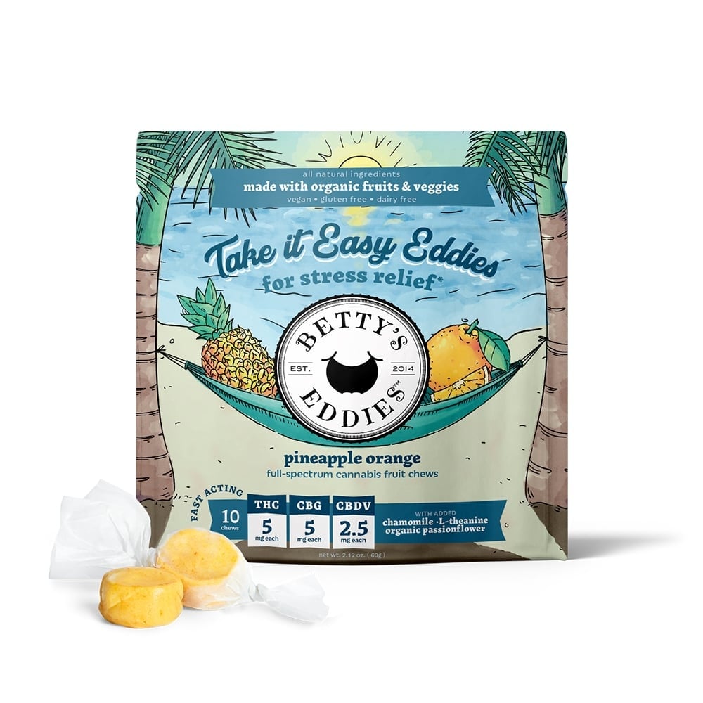 Take It Easy Eddies - Pineapple Orange [10pk] (50mg THC/50mg CBG/25mg CBDV)