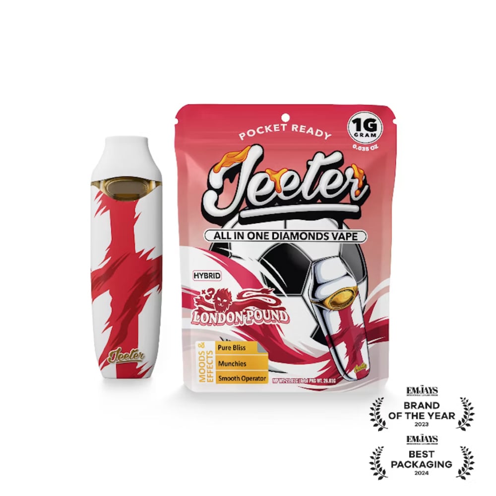 Jeeter WC - Limited  Edition - London Pound - AIO Liquid Diamond Disposable - Hybrid - 1g