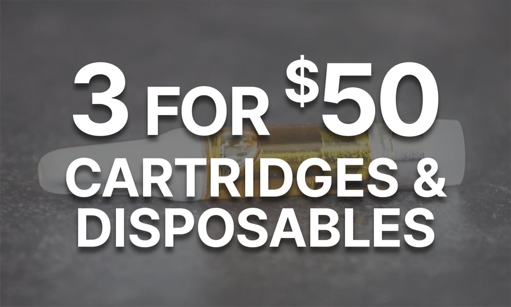3 for $50 1g Cartridges & Disposables special