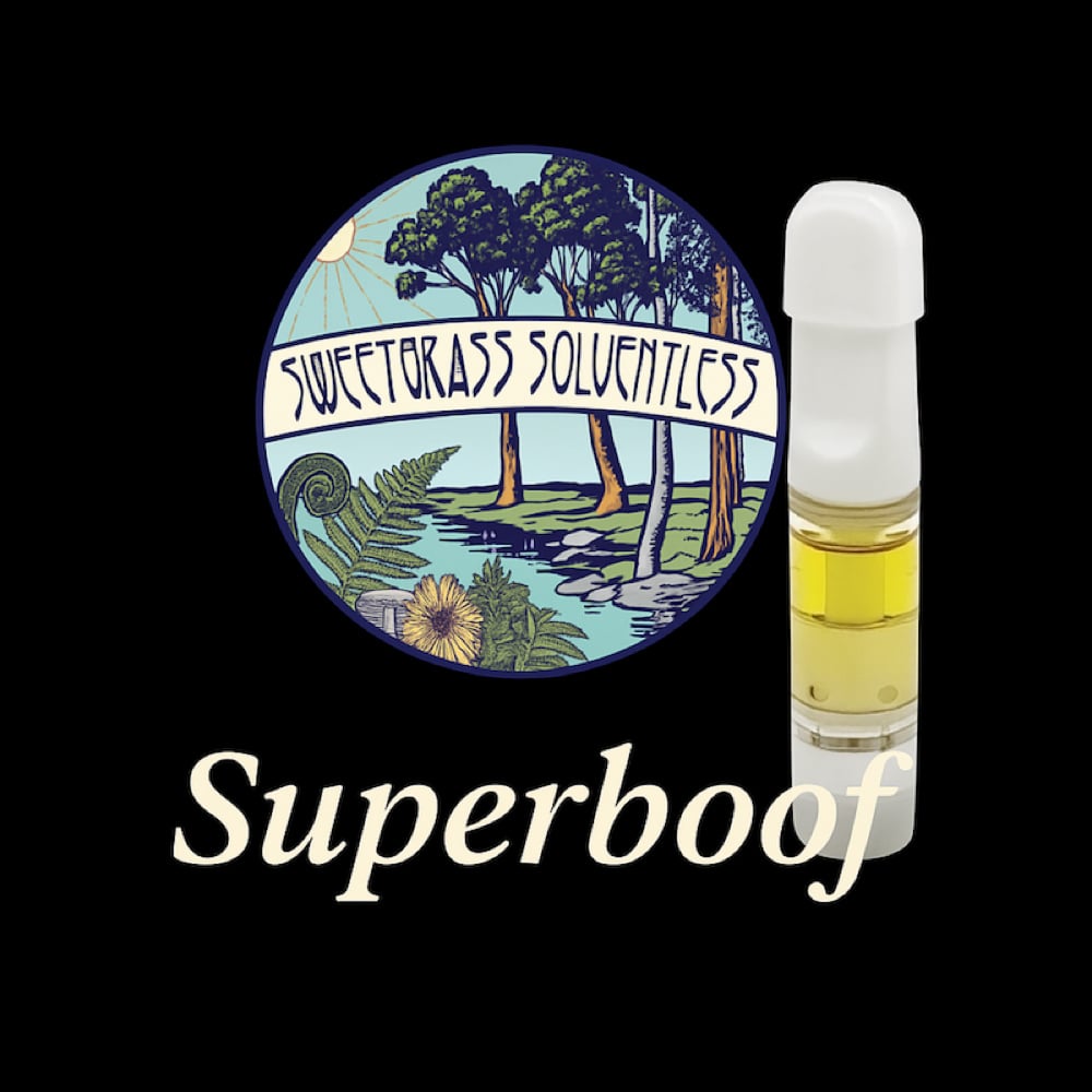 Shop Sweetgrass Botanicals Superboof Live Rosin Cartridge | Fine