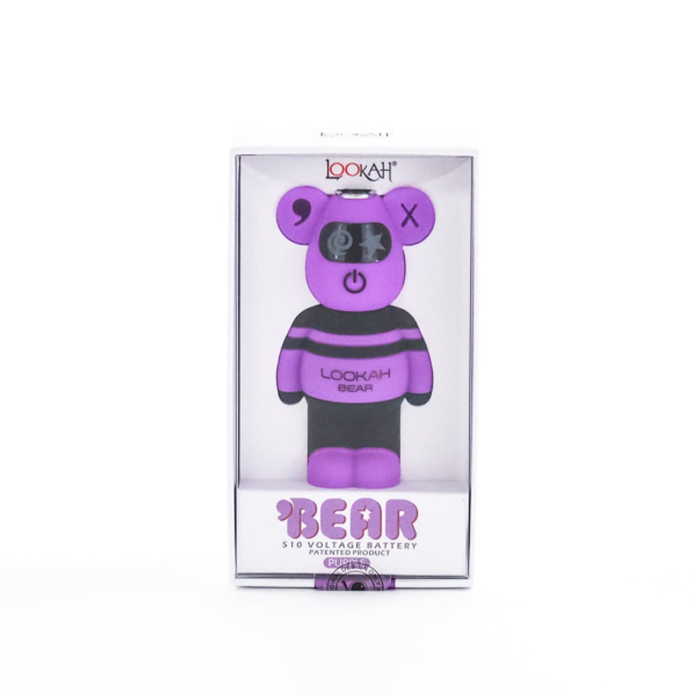 Bear Battery Purple Tiedye