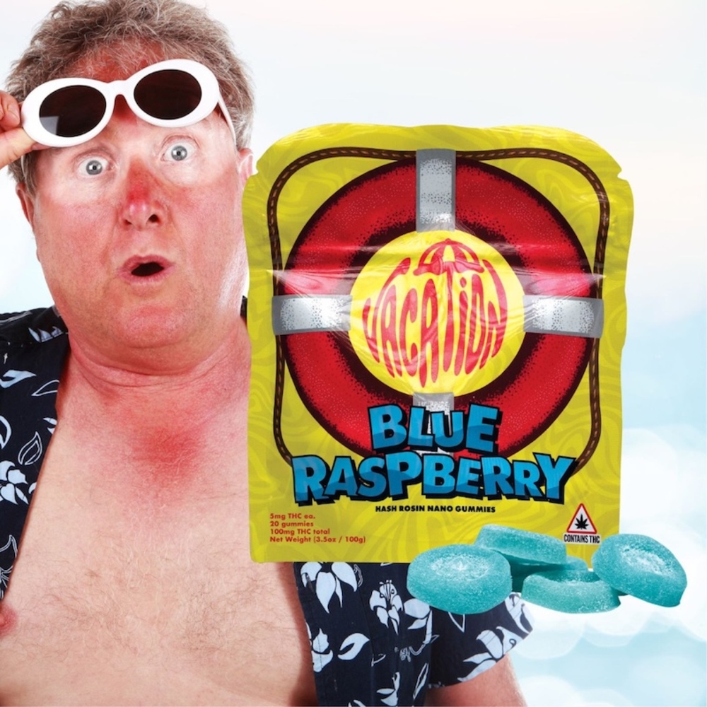 Vacation - Blue Raspberry Rosin Fast-Acting Gummies (100mg 20pk)