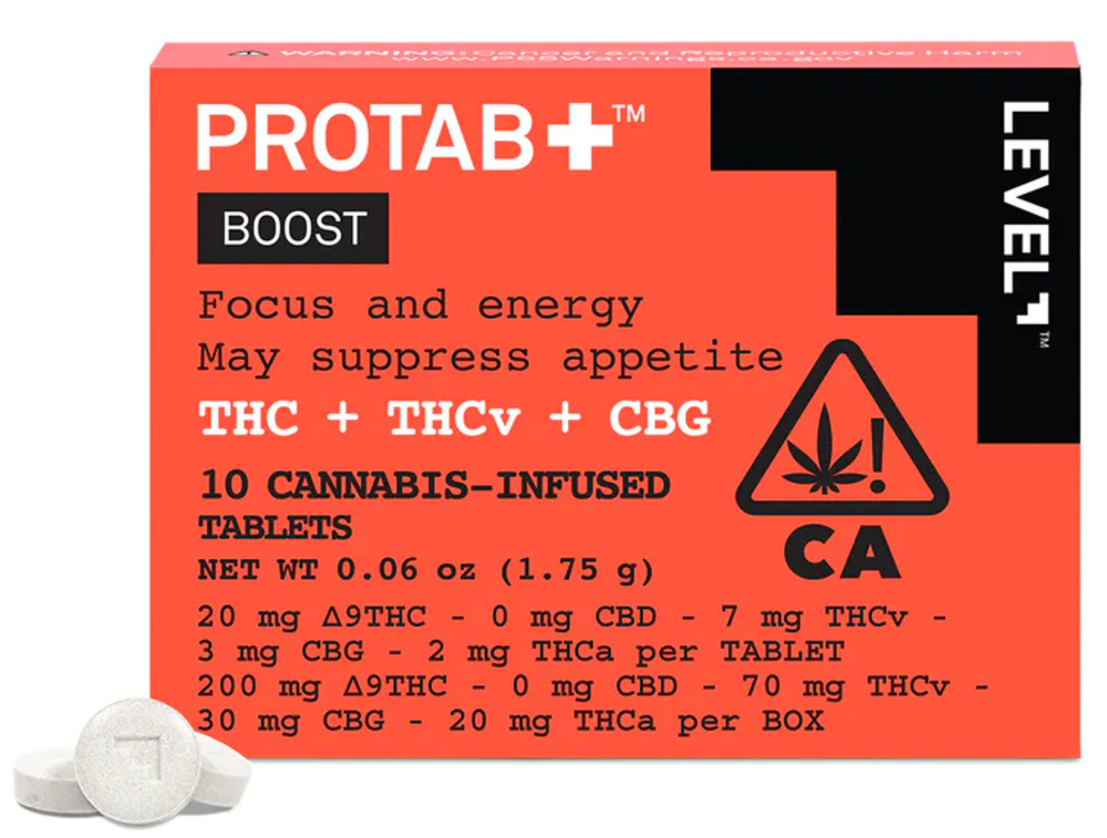 PROTAB+ BOOST [10pk] (200mg D9 THC/70mg THCv/30mg CBG/20mg THCa)