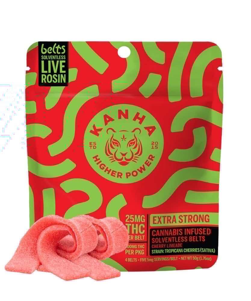Cherry Limeade Live Rosin Belts - Sativa [4pk] (100mg)
