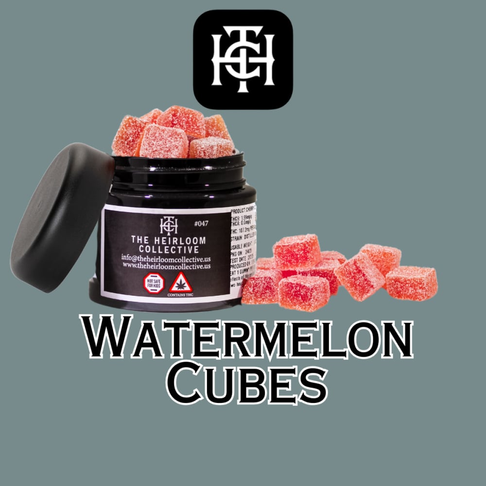 The Heirloom Collective - Watermelon Cubes - 5mg Gummies - 20pcs - 100mg