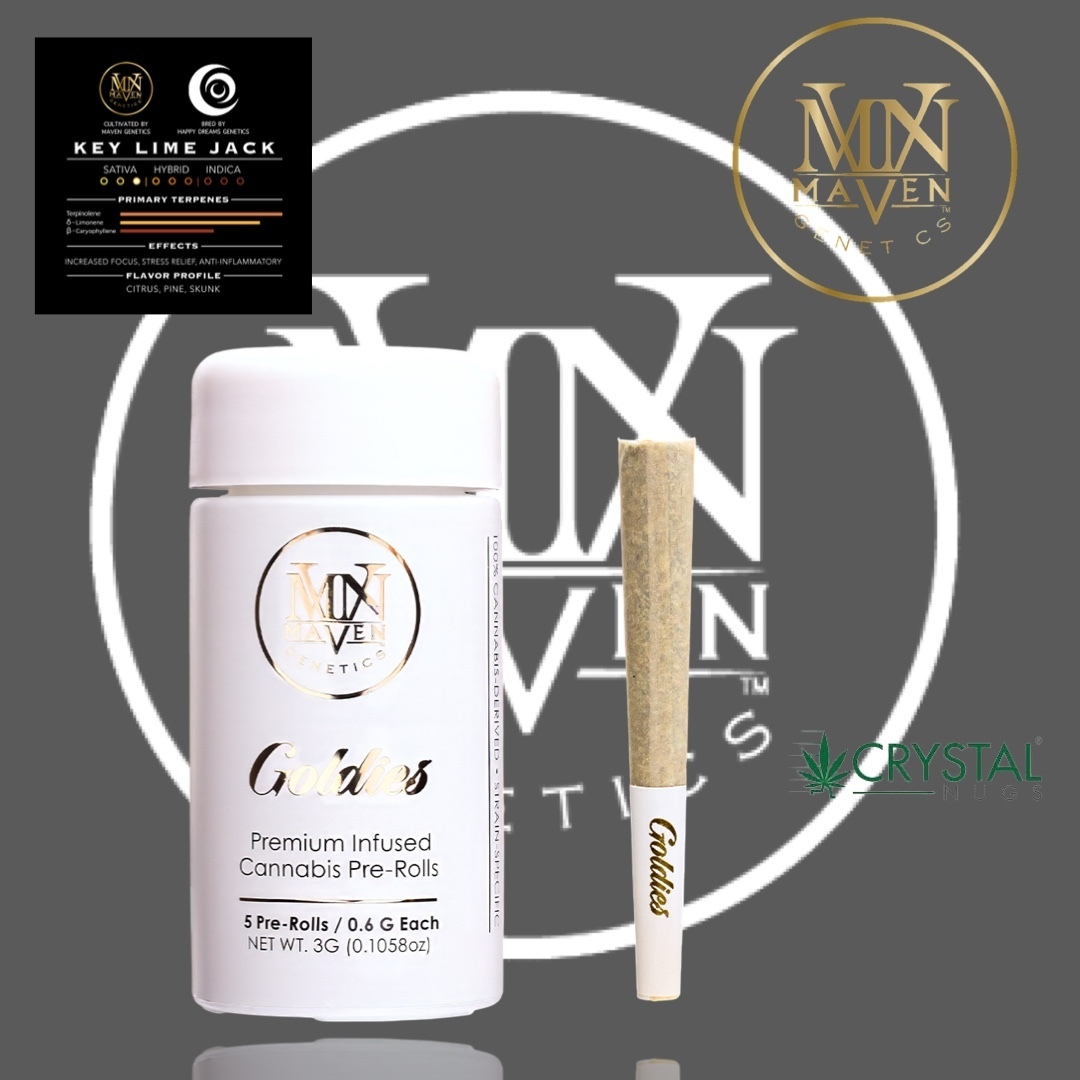 Key Lime Jack Goldies Infused Pre-Rolls 5-Pack [3g]