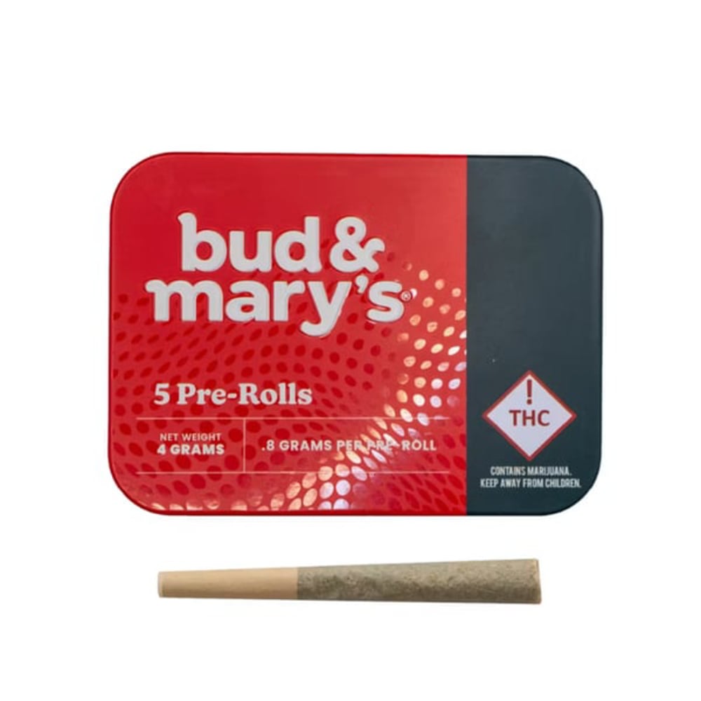 Bud & Mary's | Pre-Rolls | Kief Infused 5 ct Slurricane | 4 g