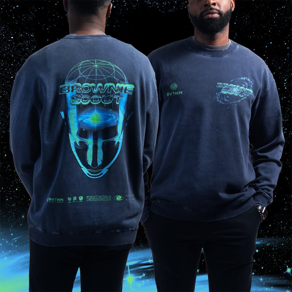 Brownie Scout Space Washed Blue L