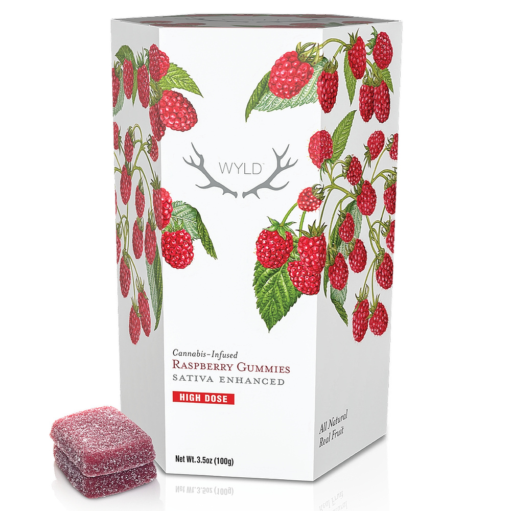 *High Dose* Raspberry Sativa Enhanced Gummies | (1000mg X 50mg each)