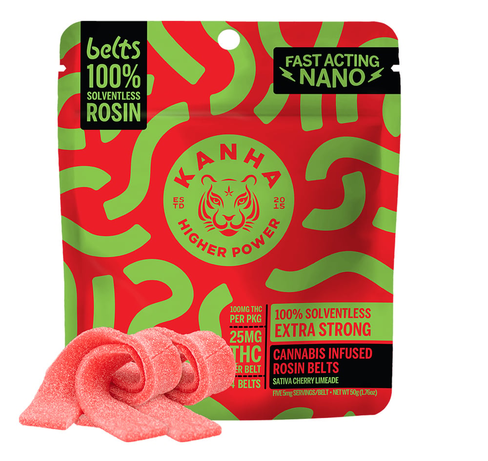Cherry Limeade Live Rosin Belts - Sativa [4pk] (100mg)